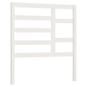 vidaXL S&auml;nggavel vit 96x4x104 cm massiv furu
