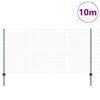 vidaXL Stängsel med stolpe Grön 1,2 x 10 m Stål och PVC