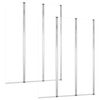 vidaXL Badkarsv&auml;gg 2 st 104x130 cm h&auml;rdat glas transparent