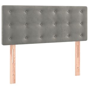 vidaXL S&auml;nggavel ljusgr&aring; 80x5x78/88 cm sammet