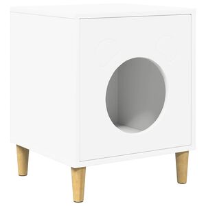 vidaXL Katt hus Vit 42,5 x 40 x 53 cm Konstruerat tr&auml;
