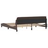 vidaXL Bed Frame "Dover" Brown 200x200 cm Faux Leather