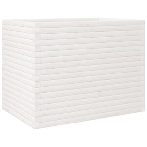 vidaXL Odlingsl&aring;da vit 90x60x68,5 cm massiv furu