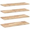 vidaXL Sv&auml;vande hyllor 4 st 100x30x2 cm obehandlat massivt akaciatr&auml;