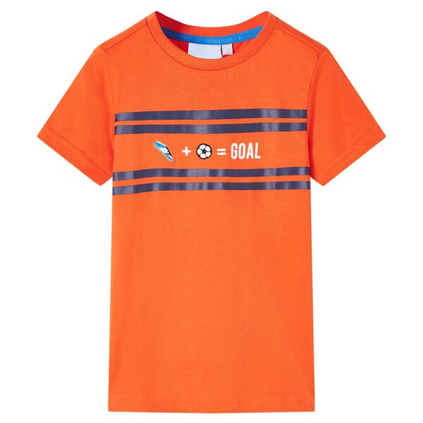 T-shirt f&ouml;r barn m&ouml;rk orange 128