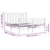 vidaXL Sängram utan madrass 160x200 cm massiv furu
