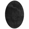 vidaXL Omr&aring;desmattor Oval HUARTE Svart 160 x 230 cm 100% Polyester