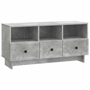 vidaXL TV-sk&aring;p med l&aring;da Betonggr&aring; 102 x 34,5 x 50 cm Konstruerat tr&auml;