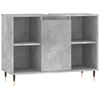 vidaXL Badrumssk&aring;p betonggr&aring; 80x33x60 cm konstruerat tr&auml;
