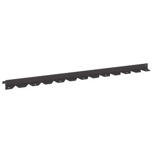 vidaXL Kant f&ouml;r gr&auml;smatta 10 st 102 x 4 x 4 cm St&aring;l Svart