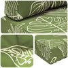 vidaXL Utomhus Soffa Kudde 3 pcs Bladdesign Polyester