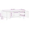 vidaXL Kaffeebord Honung brun 100 x 54 x 40 cm Massivt mangoträ