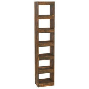 vidaXL Bokhylla/Rumsavdelare r&ouml;kf&auml;rgad ek 40x30x198 cm