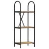 vidaXL Hyllsystem 3 niv&aring;er 40 x 30 x 109 cm Konstruerat tr&auml; Artisan Ek