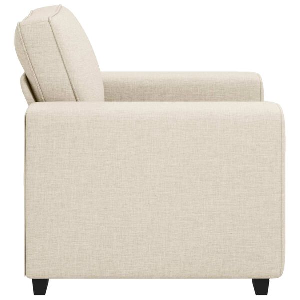 vidaXL | Soffa | med kudde med kudde Beige 100 x 77 x 82 cm Linne