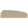 vidaXL Sv&auml;vande h&ouml;rnhyllor 4 st ek 25x25x3,8 cm MDF