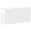 vidaXL V&auml;ggsk&aring;p 60x20x30 cm vit konstruerat tr&auml;
