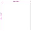 vidaXL Fusk-kaninp&auml;lsmatta Olite Vit 240 x 240 cm Polyester