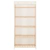 vidaXL Garderob 79x40x170 cm vit tyg