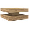 vidaXL Soffbord 360 grader vridbart artisan ek 70x70x34,5 cm