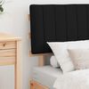 vidaXL S&auml;ngram med Kl&auml;dd Huvudgavel Svart 80 x 200 cm Massiv furu