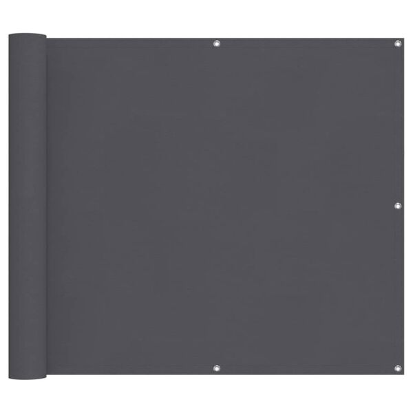 vidaXL Balkongsk&auml;rm antracit 90x300 cm oxfordtyg