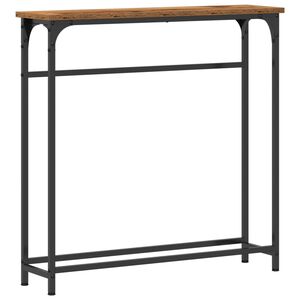 vidaXL Konsolbord Gammalt tr&auml; 75 x 19,5 x 75 cm Konstruerat tr&auml;