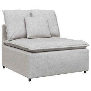 vidaXL Modul&auml;r mittmodul f&ouml;r soffa med dynor molngr&aring; 100 cm