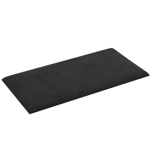 vidaXL V&auml;ggs&auml;nggavel 12 pcs Svart 30 x 15 cm Sammet