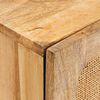 vidaXL Sideboard med lagring Brun 40 x 33 x 75 cm Massivt mangotr&auml;