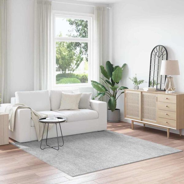 vidaXL Anti-glid Shaggy Matta Gr&aring; 200 x 200 cm PP