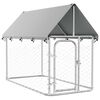 vidaXL Hundg&aring;rd med tak f&ouml;r utomhusbruk 200x100x150 cm