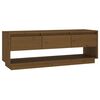 vidaXL Tv-b&auml;nk honungsbrun 110,5x34x40 cm massiv furu