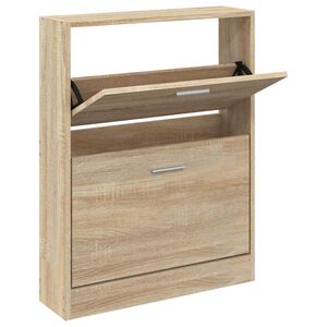 vidaXL Skosk&aring;p ek 59x17x81 cm konstruerat tr&auml;