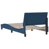 vidaXL Bed Frame without Mattress "Hanko" Blue 100x200 cm Fabric