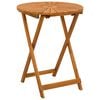 vidaXL Hopf&auml;llbart tr&auml;dg&aring;rdsbord Naturlig &Oslash;60 x 75 cm
