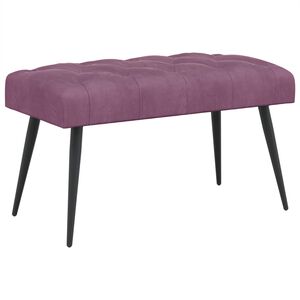 vidaXL B&auml;nk med knappar Lila 80 x 40 x 46 cm Sammet