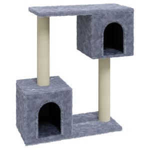 vidaXL Kl&ouml;str&auml;d med sisalpelare ljusgr&aring; 60 cm