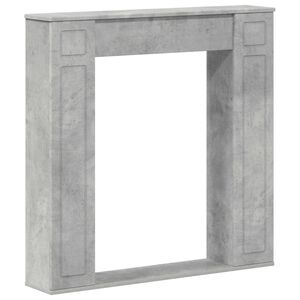 vidaXL Eldstadsram Betonggr&aring; 100 x 20 x 100 cm Konstruerat tr&auml;