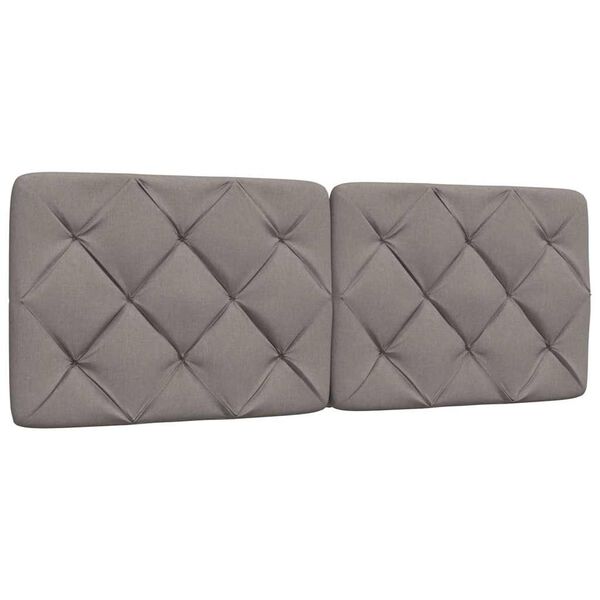 vidaXL Headboard Cushion Taupe 140 cm Fabric