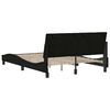 vidaXL Bed Frame without Mattress "Hanko" Black 120x200 cm Fabric