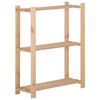 vidaXL Lagerhylla 3 hyllplan 60x28,5x90 cm massiv furu