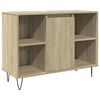 vidaXL Badrumssk&aring;p sonoma-ek 80x33x60 cm konstruerat tr&auml;