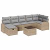 vidaXL Tr&auml;dg&aring;rdsoffset 8 st Beige konstrotting