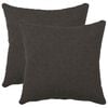 vidaXL Kudd&ouml;verdrag 2 st HEERLEN M&ouml;rkgr&aring; 35 x 35 cm Boucl&eacute;