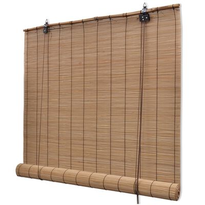 vidaXL Rullgardin bambu 150x160 cm brun