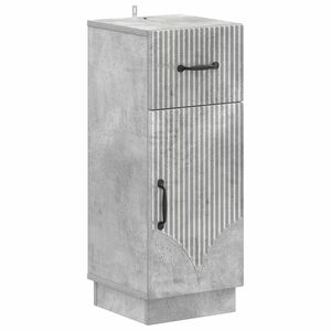 vidaXL Badrumsskrubb HOORN Betonggr&aring; 30 x 31 x 77 cm Konstruerat tr&auml;