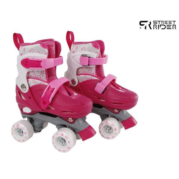 Street Rider Rullskridskor justerbara stl 27-30 rosa