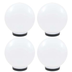 vidaXL Globlampor 4 st LED sf&auml;riska 25 cm PMMA