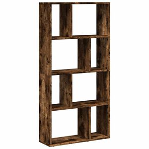 vidaXL Bokhylla r&ouml;kf&auml;rgad ek 60x20x120,5 cm konstruerat tr&auml;